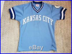 1982 Kelly Heath Kansas City Royals Game Used Wilson Jersey