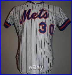 1982 Mike scott Game Used Worn New York Mets Jersey Home White MEARS LOA