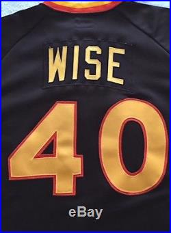 1982 RICK WISE Game Used Worn Padres Brown Road Jersey #40 Red Sox Cardinals