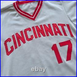 1982 Wilson Tom Lawless Cincinatti Reds Road Game Worn Used Jersey