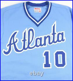 1983 ATLANTA BRAVES GAME USED JERSEY CHRIS CHAMBLISS With 250 YR GEORGIA PATCH