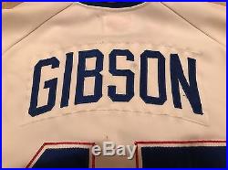 1983 Bob Gibson Signed Game Used Atlanta Braves Home Jersey HOF Cardinals