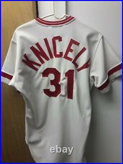 1983 Cincinnati Reds Alan Knicely Game Used Home Jersey