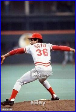 1983 Cincinnati Reds Mario Soto GAME USED WORN Jersey COA
