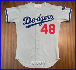 1983 Dave Stewart #48 Los Angeles Dodgers Game Worn Used Jersey Goodman LA Rare