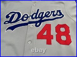 1983 Dave Stewart #48 Los Angeles Dodgers Game Worn Used Jersey Goodman LA Rare