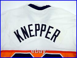 1983 Houston Astros Bob Knepper #39 Game Issued Orange Rainbow Jersey Sand Knit