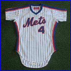 1983 New York Mets Bob Bailor Game Worn Used Baseball Jersey