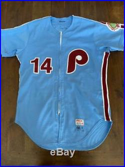 1983 Pete Rose Phillies Game Used Worn & Signed Baseball Jersey SGC LOA