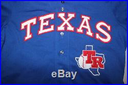 1983 Texas Rangers Al Lachowicz #51 game used baseball Wilson road jersey 44