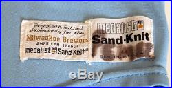 1984-1985 Milwaukee Brewers Jim Kern Rare Powder Blue Road Game Used Worn Jersey