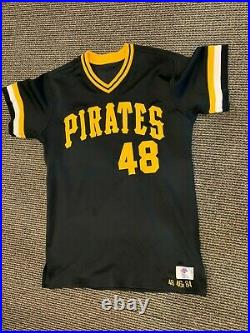 1984 Bob Skinner Coach #48 Pittsburgh Pirates Descente Game Used Jersey Bbc