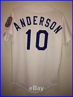 1984 Los Angeles Dodgers, Game Worn, Dave Anderson OLYMPIC PATCH Jersey. Sz 42