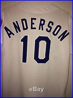1984 Los Angeles Dodgers, Game Worn, Dave Anderson OLYMPIC PATCH Jersey. Sz 42