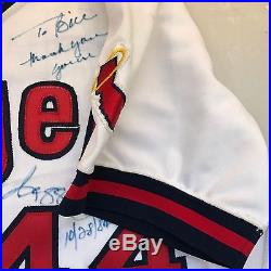 1984 Reggie Jackson California Angels Signed Game Used Jersey 500 HR Season JSA
