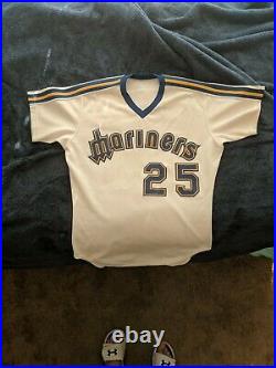 1984 Seattle Mariners Game Worn Mike Moore #25 Jersey