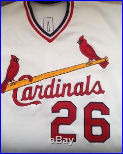 1984 Steve Braun St. Louis Cardinals Game Used Jersey