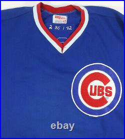 1985 John Vukovich Vuuk Chicago Cubs Rare Game Used Vintage Road Jersey
