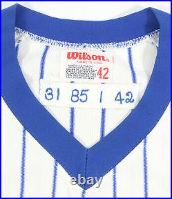 1985 Ray Fontenot Game Used Chicago Cubs Pin-stripe Vintage Home Jersey