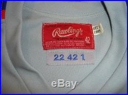 1985 Ray Knight New York Mets Game Used Road Jersey & Pants-both autographed