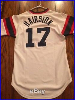 1986 Chicago White Sox game used jersey Jerry Hariston all original