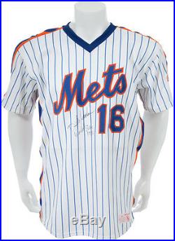 1986 Dwight Gooden World Series Game Issued New York Mets Jersey! LOA-Heritage