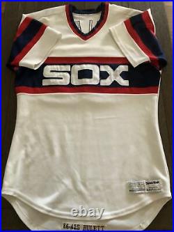1986 Game Used Tim Hulet Chicago White Sox Jersey
