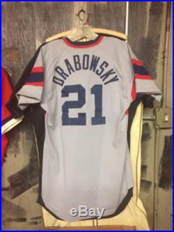 1986 Game Worn/used Moe Drabowsky White Sox Jersey Cubs Orioles A's