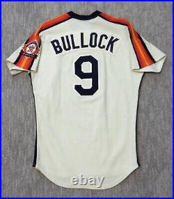 1986 Houston Astros Game Worn Jersey Eric Bullock NL West Champions Season