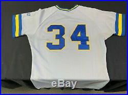 1986 Milwaukee Brewers Ray Burris #34 GAME WORN MLB Size 42 Baseball Jersey