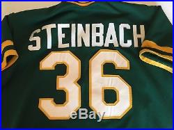 1986 Terry Steinbach Oakland Athletics As Rookie Game Jersey #36