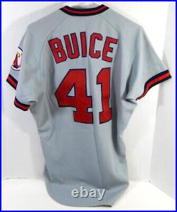 1987 California Angels DeWayne Buice #41 Game Used Grey Jersey 40 DP22407