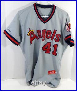 1987 California Angels DeWayne Buice #41 Game Used Grey Jersey 40 DP22407