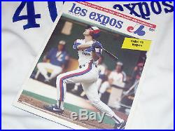 1987 GAME USED MONTREAL EXPOS JERSEY WASHINGTON NATIONAL VINTAGE WORN FLANNEL