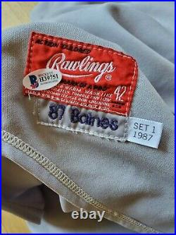 1987 Harold Baines Chicago White Sox Autographed Game Worn Jersey