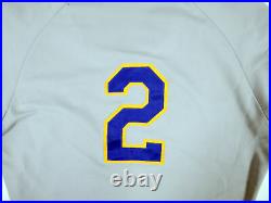1987 Milwaukee Brewers Edgar Diaz #2 Game Used Grey Jersey