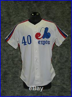 1987 Montreal Expos, vintage game used / worn, home jersey. Lary Sorenson