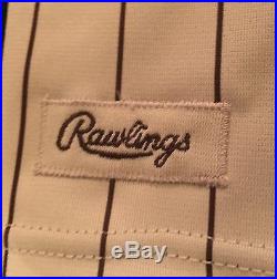 1987 San Diego Padres Rawlings Vintage Team Issued Brown Road Jersey Size 40