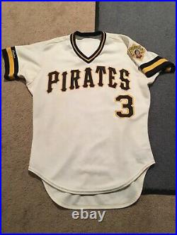 1987 Set 1 Johnny Ray Pittsburgh Pirates Game Used Baseball Jersey Mlb