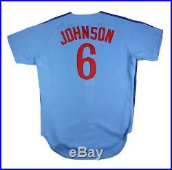 1987 Wallace Johnson Montreal Expos Game Used Worn Jersey