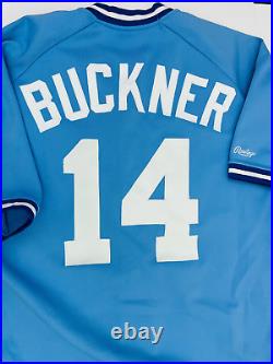 1988 Bill Buckner Kansas City Royals Game Used Powder Blue Road Jersey