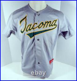 1989-90s Tacoma Tigers #44 Game Used Grey Jersey 46 DP04207