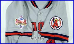 1989 California Angels Doug Rader #4 Game Used Grey Jersey All Star Game Patch