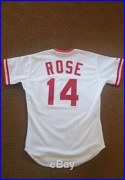 1989 Cincinnati Reds home game Pete Rose jersey, signed and fully tagged