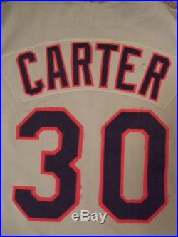 1989 Joe Carter Game Used Worn Cleveland Indians Jersey Uniform
