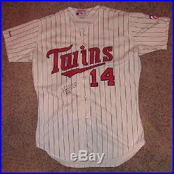 1989 Kent Hrbek Signed Game Used Jersey TWINS