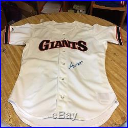 1989 Willie Mays San Francisco Giants Signed, Game Worn Old Timers Game Jersey
