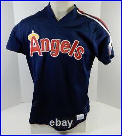 1990 California Angels Kent Anderson #7 Game Used Blue Jersey BP USA Patch 240