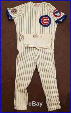 1990 Chicago Cubs Joe Girardi GAME USED ISSUED Jersey Uniform Rawlings RARE