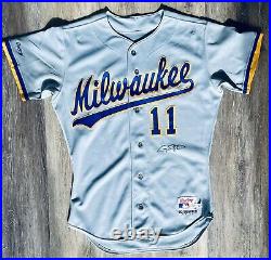 1990 Gary Sheffield Milwaukee Brewers Game Used Road Jersey